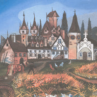 SWISS LANDSCAPE WITH ANIMALS