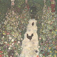 GARDEN PATH WITH CHICKENS