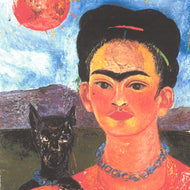SELF-PORTRAIT WITH DOG AND SUN