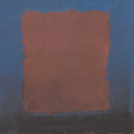 BLUE SQUARE ON RED