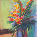 BOUQUET DE FLEUR AU VASE BLEU