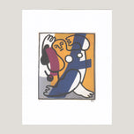 DANSEUSE EN JAUNE ET BLEU