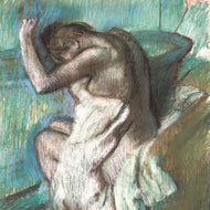AFTER THE BATH, WOMAN DRYING HERSELF