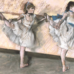 DANCERS AT THE BARRE