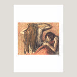 FEMME SE PEIGNANT