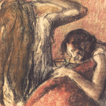 FEMME SE PEIGNANT