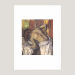 AFTER THE BATH, WOMAN DRYING HERSELF