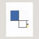 COMPOSITION WITH BLUE AND YELLOW
