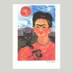 SELF PORTRAIT WITH DOG AND SUN