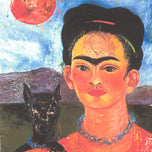 SELF PORTRAIT WITH DOG AND SUN