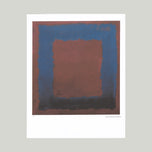 BLUE SQUARE ON RED