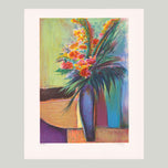 BOUQUET DE FLEUR AU VASE BLEU