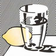STILL LIFE WITH LEMON AND GLASS