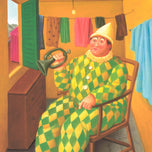 CLOWN IN HIS TRAILER