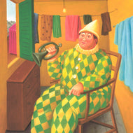 CLOWN IN HIS TRAILER