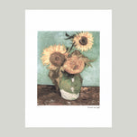 VASE WITH THREE SUNFLOWERS
