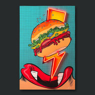 FLASH BURGER POP ART
