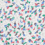 DANCING DUCK IN THE FLOWERS