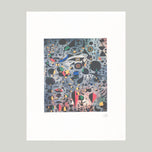 WOMAN SURROUNDED BY THE FLIGHT OF A BIRD